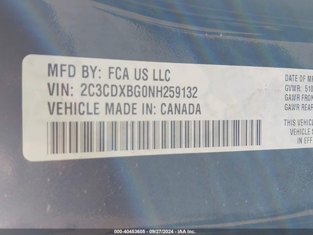 Dodge Charger Sxt Rwd 2022 2C3CDXBG0NH259132 Image 9