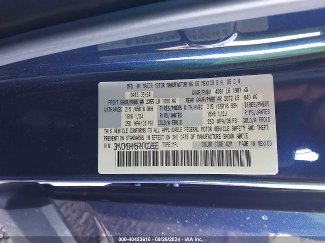 3MVDMBAM5RM700866 Mazda Cx-30 2.5 S
