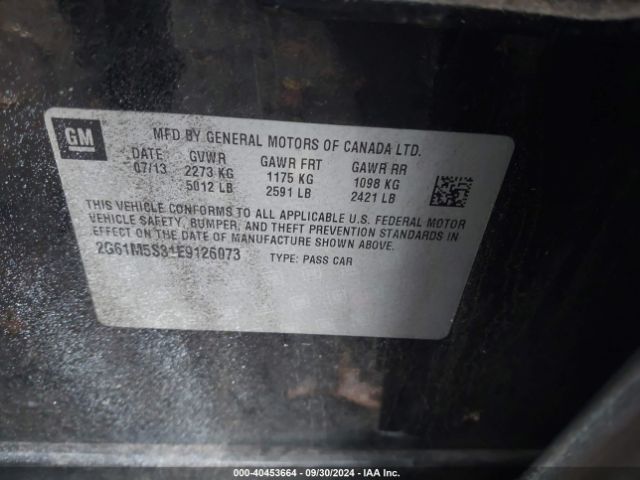 2G61M5S31E9126073 Cadillac XTS LUXURY