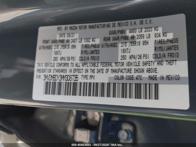 3MVDMBDY3MM308735 Mazda Cx-30 2.5 Turbo Premium