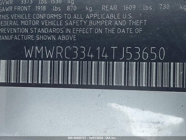 2004 MINI COOPER WMWRC33414TJ53650 Photo 8