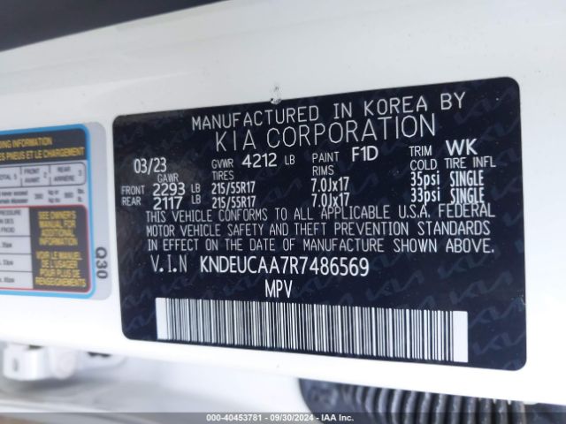 KNDEUCAA7R7486569 KIA SELTOS S