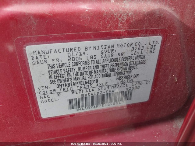 Nissan SENTRA SV 2014 3N1AB7AP7EL642019 Image 9