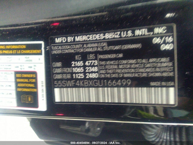 55SWF4KBXGU166499 Mercedes-Benz C 300 4matic/luxury 4matic/sport 4matic