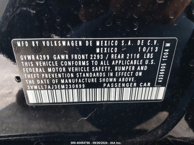 3VWLL7AJ3EM230699 Volkswagen Jetta 2.0l Tdi