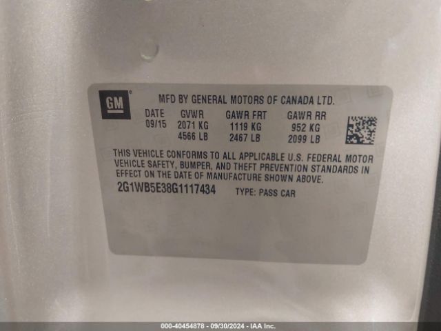 2G1WB5E38G1117434 Chevrolet Impala Limited Lt