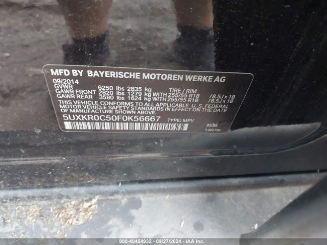 5UXKR0C50F0K56667 BMW X5 Xdrive35i