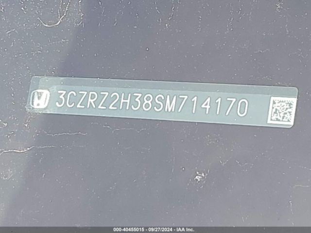3CZRZ2H38SM714170 Honda Hr-v Awd Lx