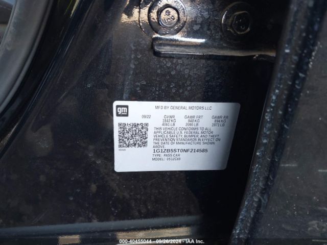 1G1ZB5ST0NF214585 Chevrolet Malibu Fwd Ls