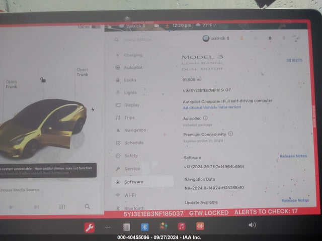 2022 TESLA MODEL 3 5YJ3E1EB3NF185037 Photo 6
