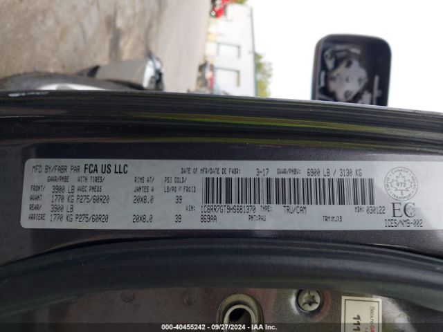 1C6RR7GT9HS681370 RAM 1500 Slt