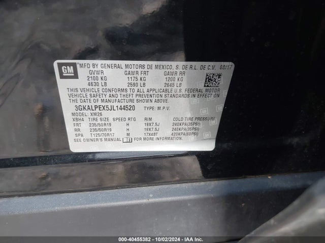 GMC Terrain Slt 2018 3GKALPEX5JL144520 Image 9