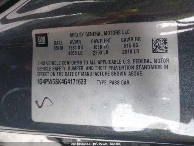 1G4PW5SK4G4171633 Buick Verano Sport Touring Group