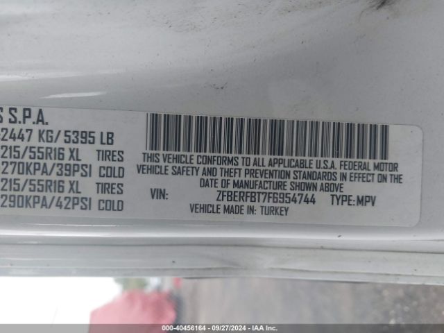 ZFBERFBT7F6954744 RAM Promaster City Tradesman Slt
