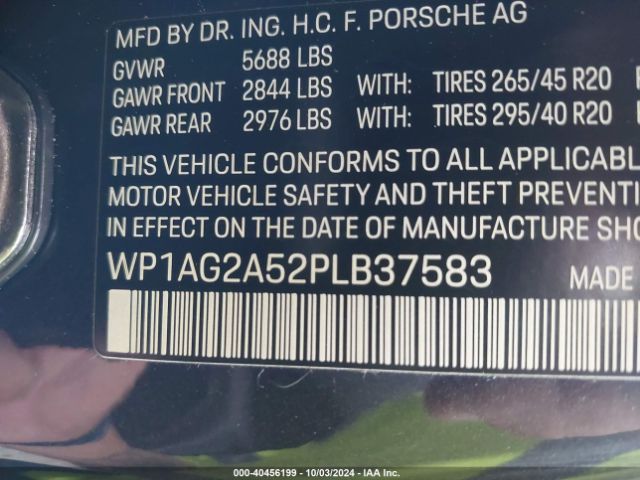 WP1AG2A52PLB37583 Porsche MACAN S