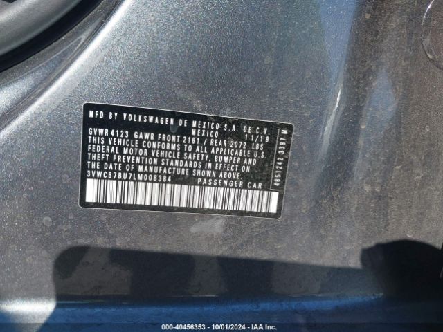 3VWCB7BU7LM008384 Volkswagen Jetta 1.4t R-line/1.4t S/1.4t Se