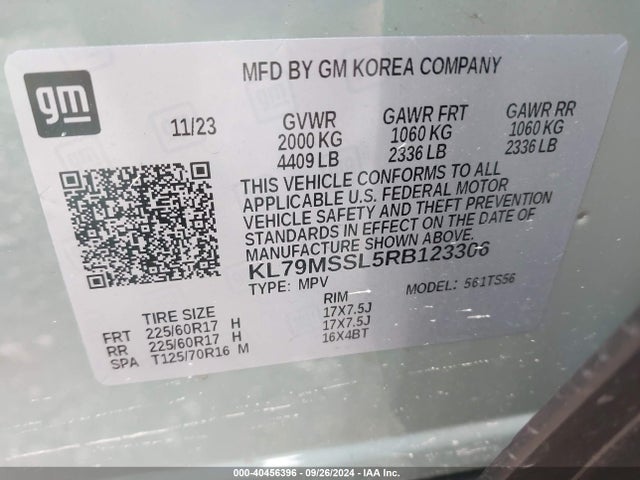 Chevrolet Trailblazer Awd Activ 2024 KL79MSSL5RB123306 Image 9