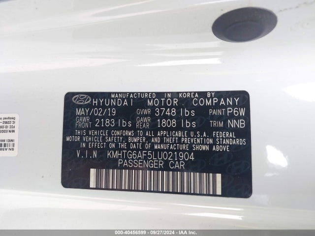 Hyundai Veloster 2.0 2020 KMHTG6AF5LU021904 Image 9