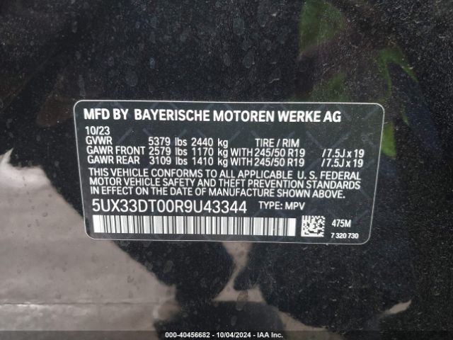 5UX33DT00R9U43344 BMW X4 Xdrive30i