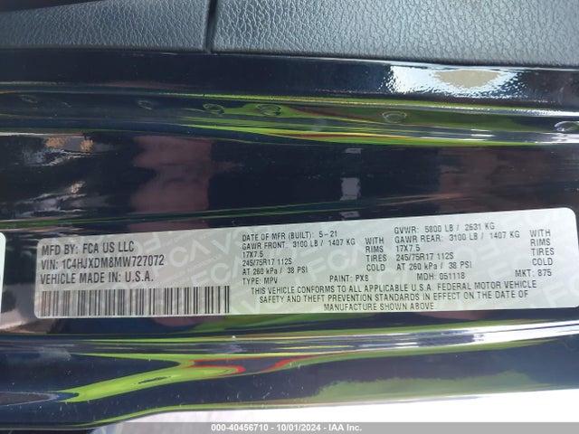 1C4HJXDM8MW727072 Jeep Wrangler Unlimited Sport S 4x4