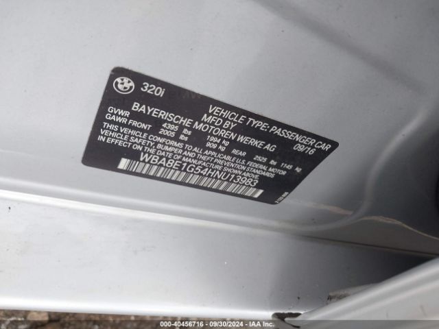 WBA8E1G54HNU13983 BMW 320i