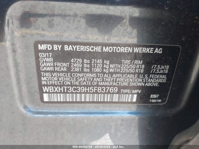 WBXHT3C39H5F83769 BMW X1 Xdrive28i
