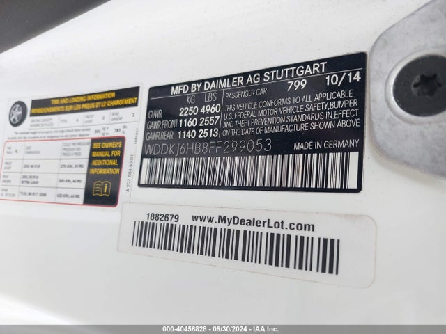 WDDKJ6HB8FF299053 Mercedes-Benz E 400 4matic