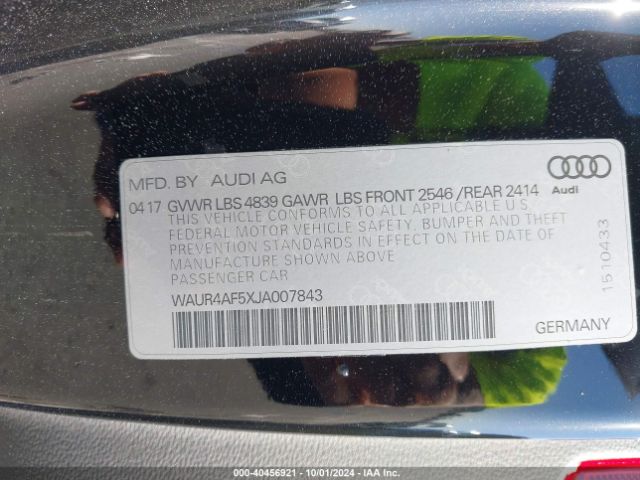 WAUR4AF5XJA007843 Audi S5 3.0t Premium Plus