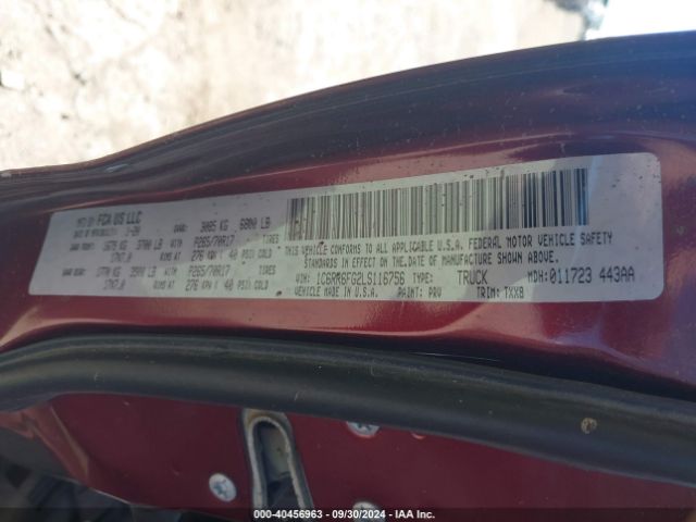 1C6RR6FG2LS116756 RAM 1500 Classic