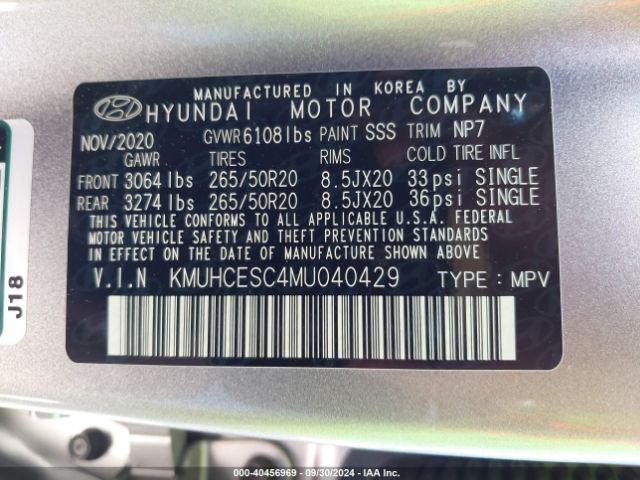 KMUHCESC4MU040429 Genesis Gv80 3.5t Awd