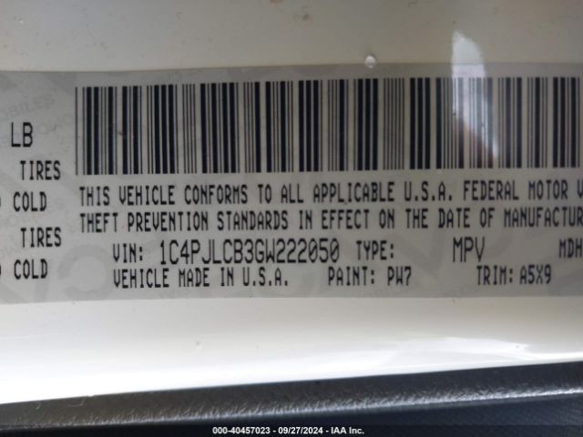 1C4PJLCB3GW222050 Jeep Cherokee Altitude