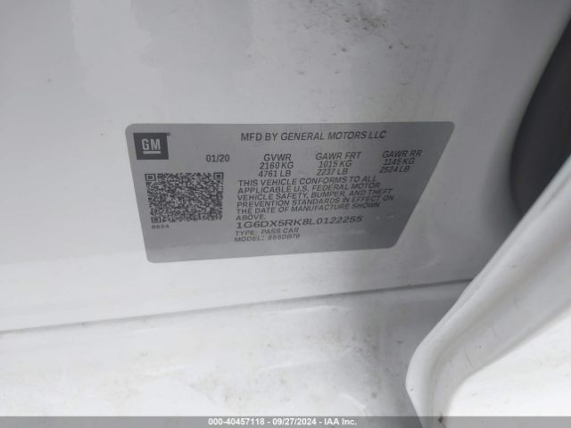 1G6DX5RK8L0122255 Cadillac CT5 LUXURY
