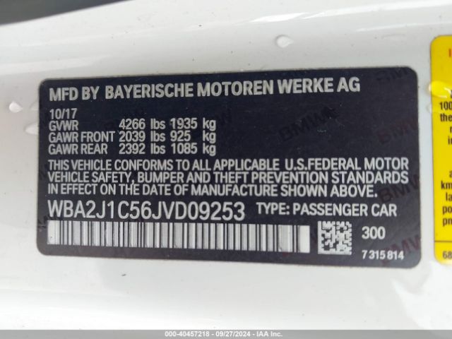 WBA2J1C56JVD09253 BMW 230I