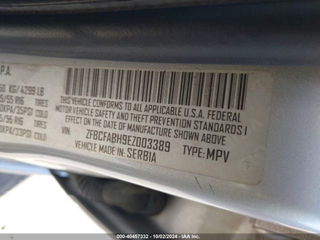 ZFBCFABH9EZ003389 Fiat 500l Easy