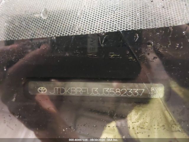 JTDKBRFU3J3582337 Toyota Prius