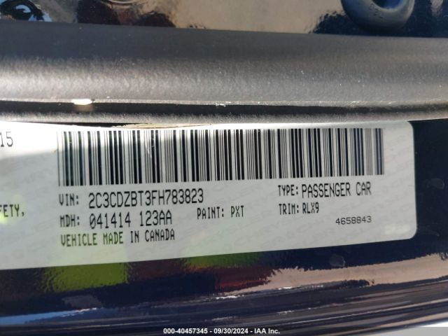 2C3CDZBT3FH783823 Dodge Challenger R/t Plus