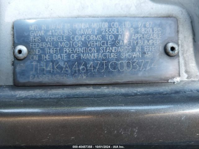 1988 ACURA LEGEND JH4KA4647JC003774 Photo 8