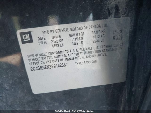 2G4GK5EX8F9142537 Buick Regal Turbo