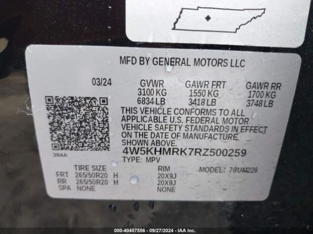 4W5KHMRK7RZ500259 Acura Zdx A-spec