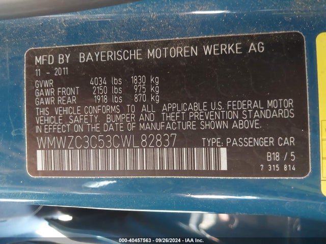 2012 MINI COOPER COUNTRYMAN WMWZC3C53CWL82837 Photo 8