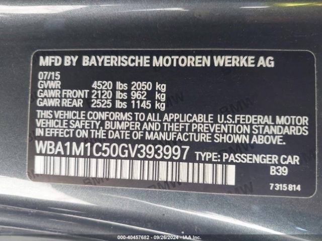 WBA1M1C50GV393997 BMW M235I
