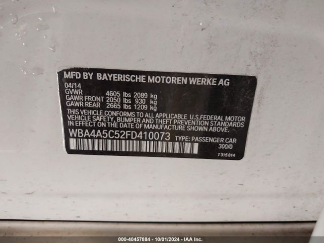 WBA4A5C52FD410073 BMW 428 Gran Coupe