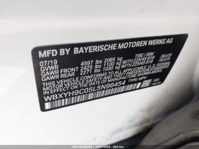 WBXYH9C05L5N96454 BMW X2 Sdrive28i