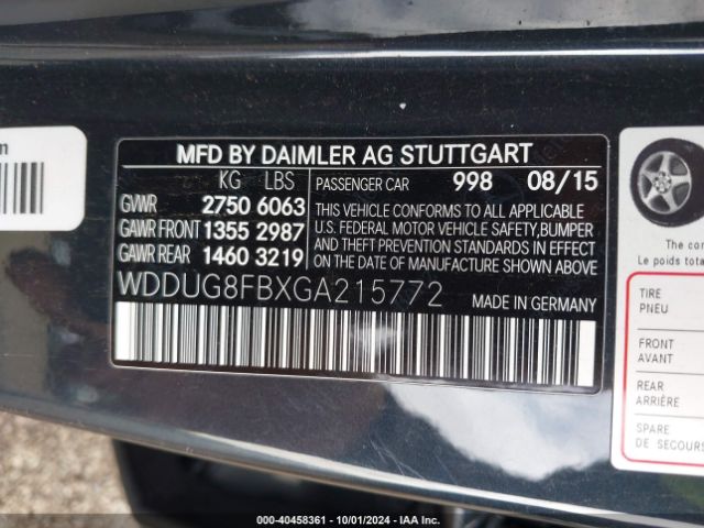 2016 MERCEDES-BENZ S 550 WDDUG8FBXGA215772 Photo 8