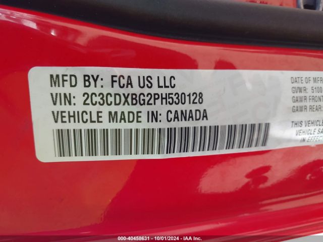 2C3CDXBG2PH530128 Dodge Charger Sxt