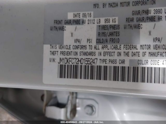 JM1DKFC72H0155247 Mazda Cx-3 Touring