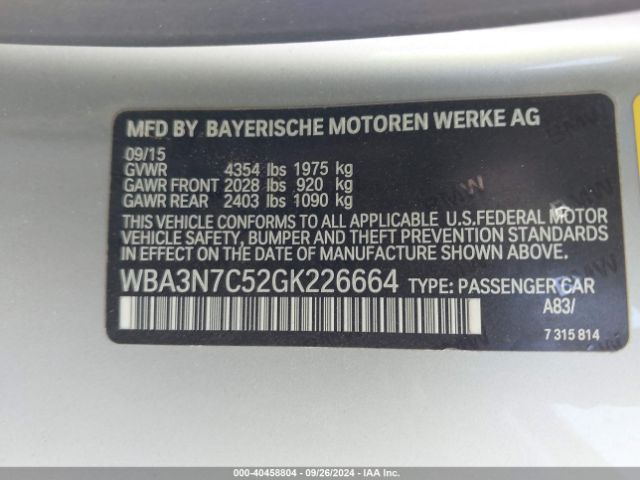 WBA3N7C52GK226664 BMW 428i