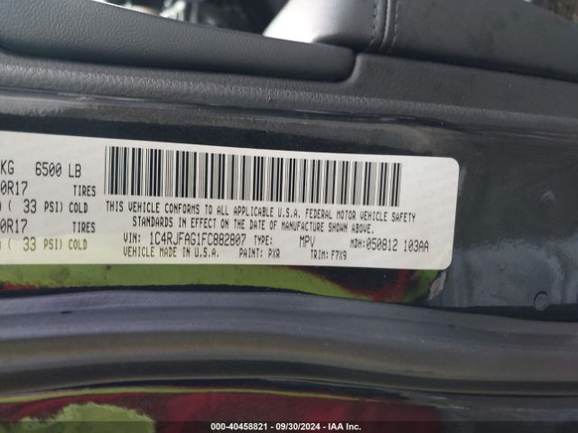 1C4RJFAG1FC882807 Jeep Grand Cherokee Laredo