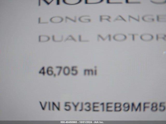 2021 TESLA MODEL 3 5YJ3E1EB9MF855446 Photo 6