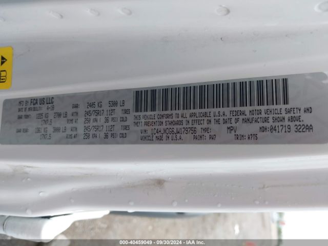 1C4HJXDG6JW179756 Jeep Wrangler Unlimited Sport S 4x4